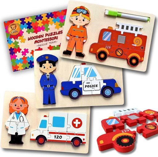 Wooden Puzzles with Writing Board